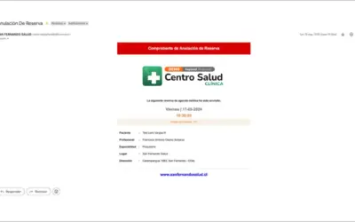 Mejore la comunicación con sus pacientes con nuestra funcionalidad de Mail de Liberación de Hora.